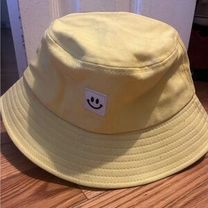 Bright Yellow Smiley Face Bucket Hat